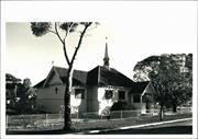 Left corner elevation of church