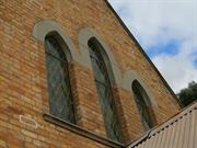 church front windows detail