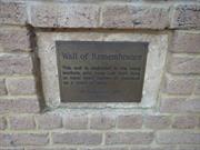 Wall of rememberance plaque