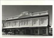 Front corner elevation of building