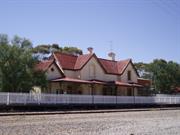 Front station view from across tracks