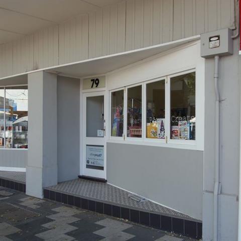 Recessed shopfront