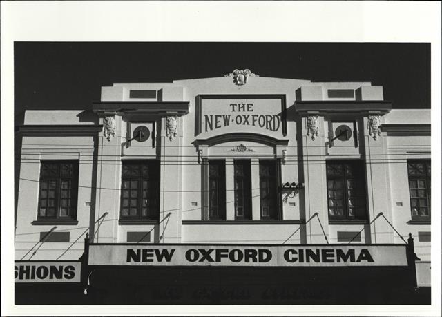 View of central pediment on Oxford Street frontage