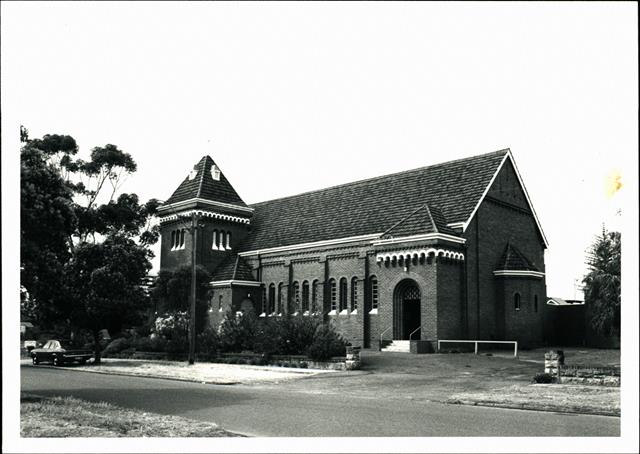 North western elevation of church