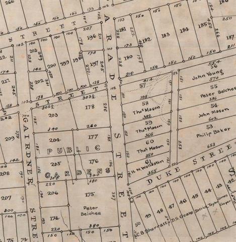 Detail of Chauncy’s Plan 1851