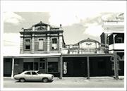 Front elevation of buildings with Freemsons' Hotel visible on right