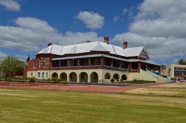 Exterior - NE and NW elevations from oval