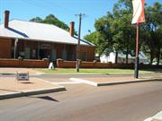 View of Court House and Gaol across Meadow Street