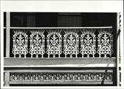 Detail of balcony railing ironwork on 27 Museum Street