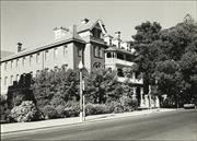 Left corner elevation of Kirkman House