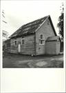 Left corner elevation of church