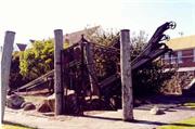 The former public art sculpture