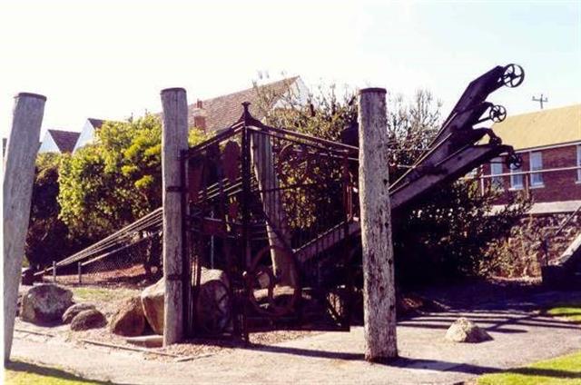 The former public art sculpture