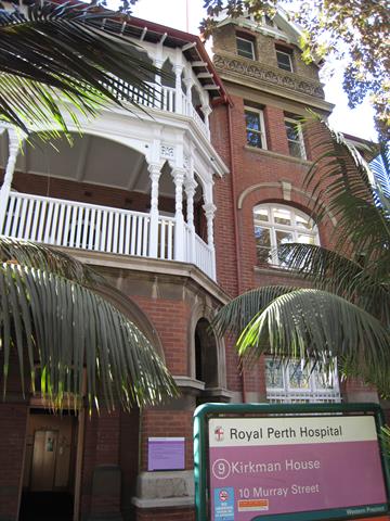 Partial view of front facade
