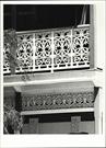 Detail of balcony railing ironwork