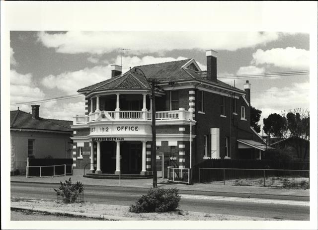 Corner elevation of building