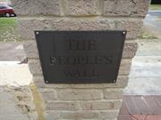 The People's Wall Plaque