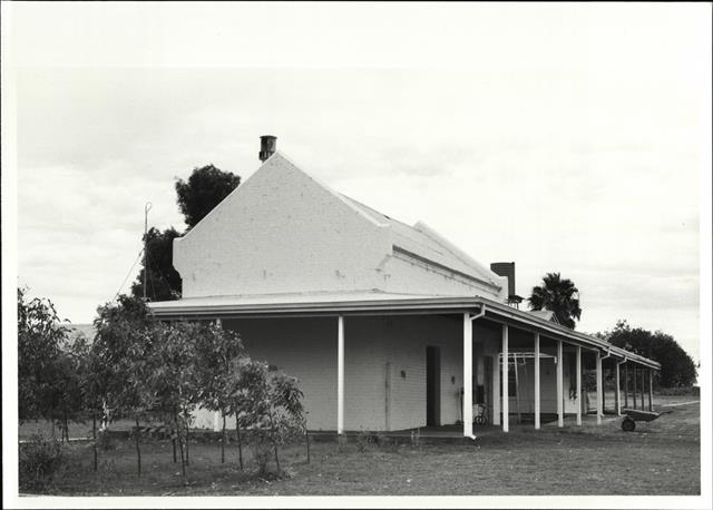 Corner elevation of old wing