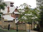 Front of house, view over neighbouring wall