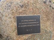memorial garden plaque
