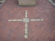 Decorative brickword on ground