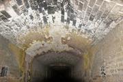 Kiln interior.  View East