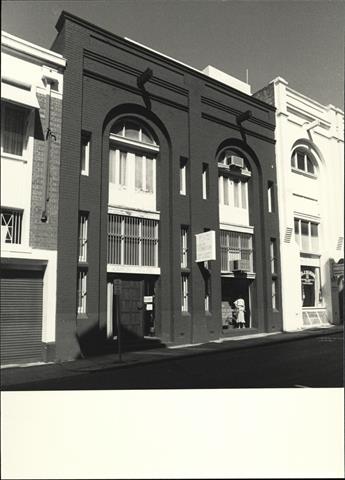 Front elevation of building façade