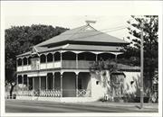 Corner elevation of building