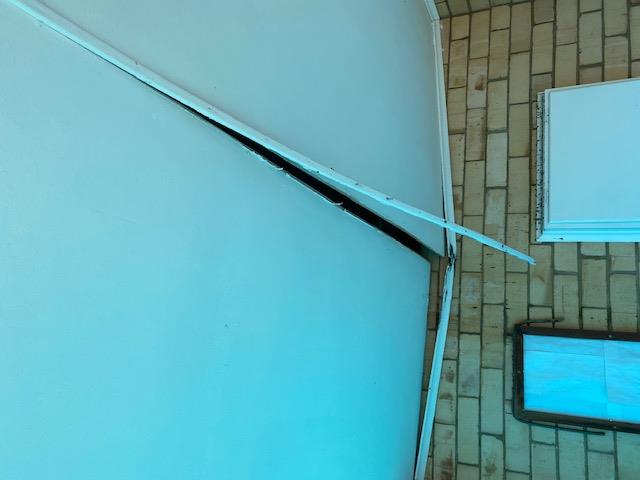 Damage to ceiling, photo courtesy Murray King