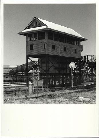 Corner elevation of signal box