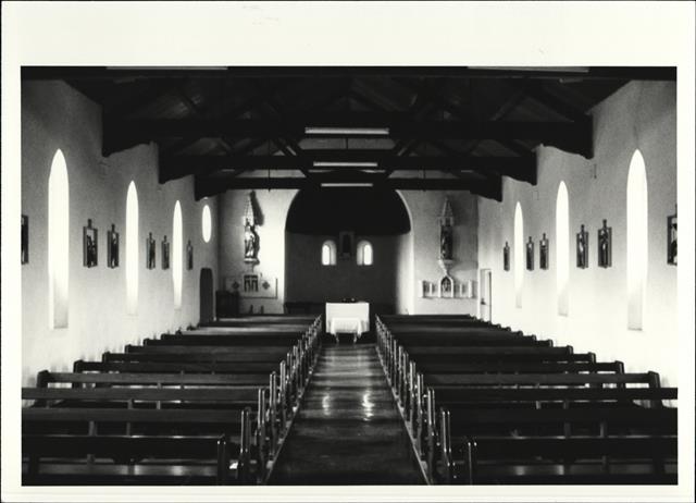 View of church interior from East
