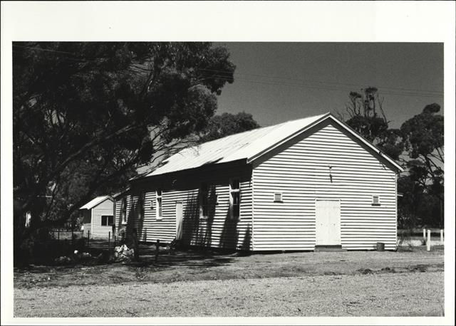 Rear corner elevation of building