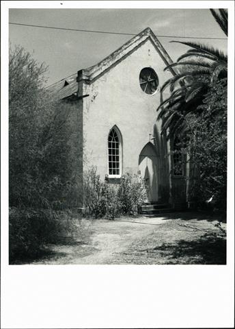 Angled view of main entrance