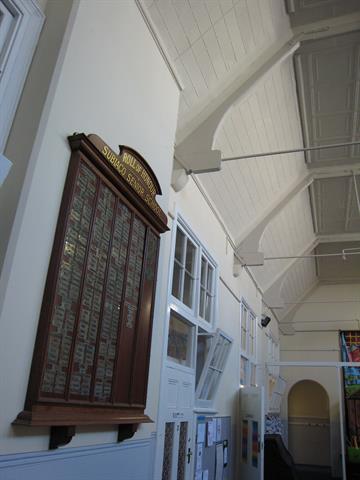 Honour Boards in the hall of the lower school