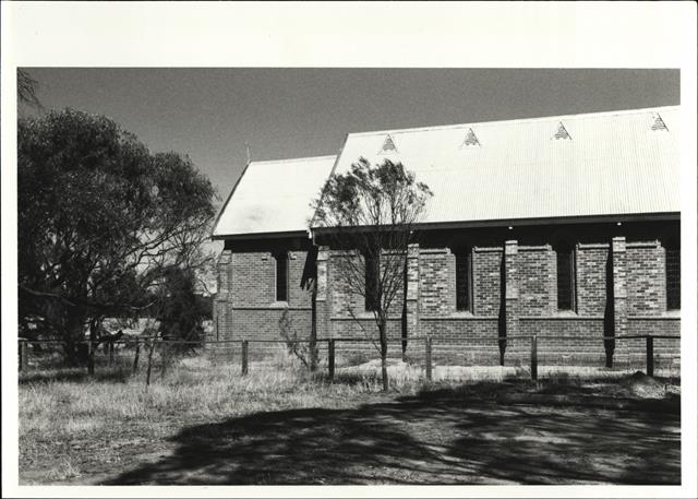 Side elevation from East showing chancel exterior