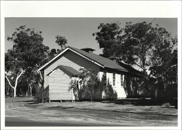 Angled side elevation of building