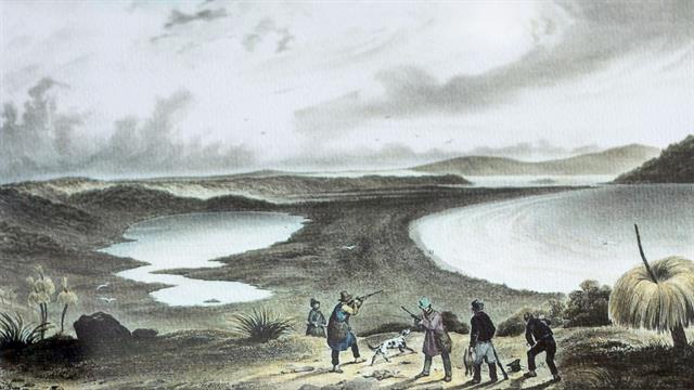 Lake Seppings, painted in 1824 by Louis de Sainson