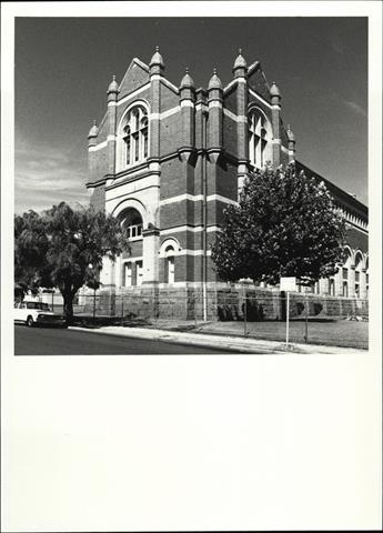Corner elevation of building from South west