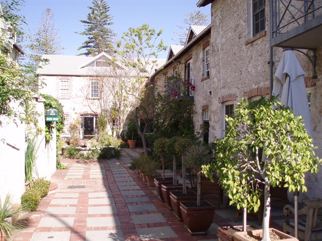 Port Flour Mill front courtyard, original buildings