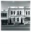 Front elevation, closer view of signage