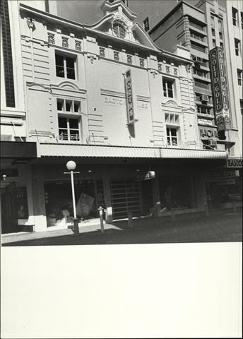 Angled front elevation of Bacton House façade