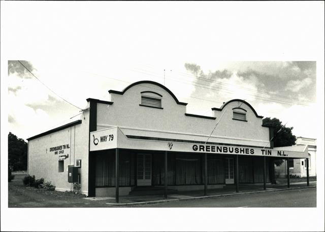Front corner elevation of building