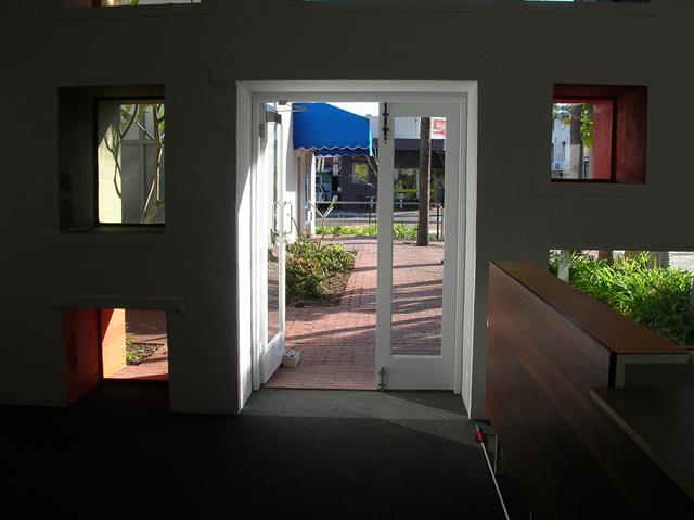 Interior view of main entrance on north elevation