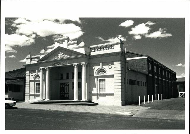 Front corner elevation of Town Hall