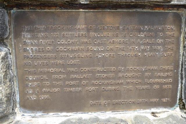 Memorial Description - Ship