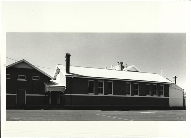 Rear elevation of building from South