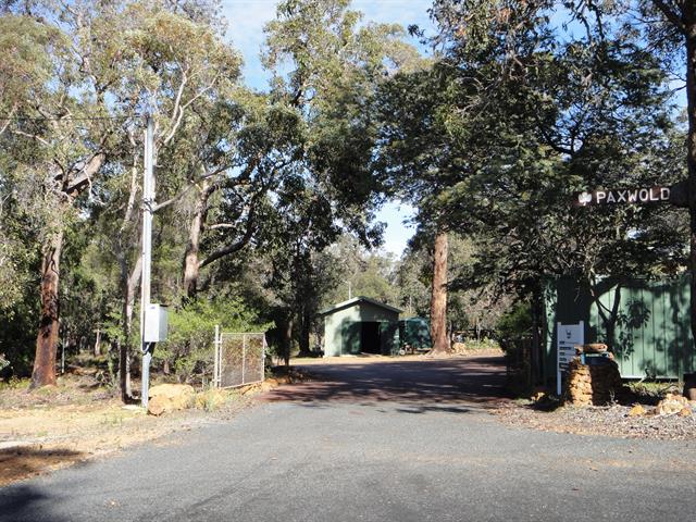 Entrance gateway looking west