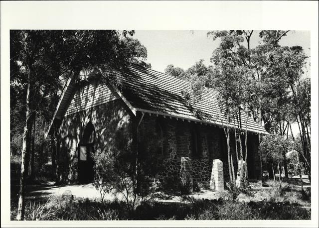 Right corner elevation of church