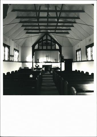 Interior view of church facing chancel fromWest end