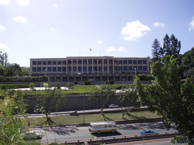 East elevation, 1960s addition